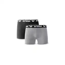 Netto Marken-Discount Erima Boxershorts 2er Pack black/gray Gr. XL Angebot