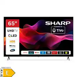 Netto Marken-Discount Sharp 65HM5745E QLED Fernseher 65 Zoll Smart TV by TiVo 4K UHD Fernseher mit HDR Dolby Vision (2026) Angebot