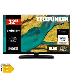 Netto Marken-Discount Telefunken D32Q751X2CW QLED Fernseher 32 Zoll Android Smart TV Full HD, HDR TV, Triple-Tuner (2026) Angebot