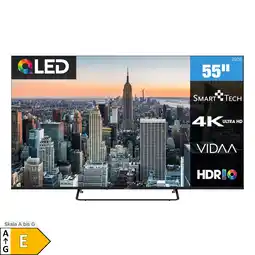 Netto Marken-Discount Smart Tech 55QV02K QLED Fernseher 55 Zoll Smart TV VIDAA HDR Fernseher mit 4K UHD, Bluetooth (2026) Angebot