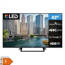 Netto Marken-Discount Smart Tech 43QG06V QLED Fernseher 43 Zoll Google TV - HDR Smart TV mit 4K UHD, Bluetooth (2026) Angebot