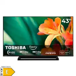 Netto Marken-Discount Toshiba 43UF3F63DAR Fernseher 43 Zoll Smart TV Fire TV, 4K UHD, Dolby Vision HDR, Onkyo Sound (2026) Angebot