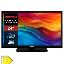 Netto Marken-Discount Telefunken XH24VP550M Fernseher 24 Zoll Smart TV VIDAA HD Fernseher HDR TV mit Triple-Tuner (2026) Angebot