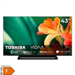 Netto Marken-Discount Toshiba 43UV3363DA Fernseher 43 Zoll Smart TV, VIDAA 4K UHD, HDR, Triple-Tuner, LED TV (2026) Angebot