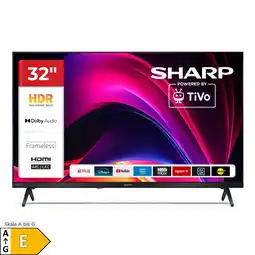 Netto Marken-Discount Sharp 32HE2745E Fernseher 32 Zoll Smart TV powered by TiVo - HDR Fernseher mit HD Auflösung (2026) Angebot