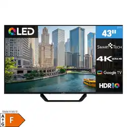 Netto Marken-Discount Smart Tech 43QG06V2 QLED Fernseher 43 Zoll Google TV - HDR Smart TV mit 4K UHD, Bluetooth (2026) Angebot