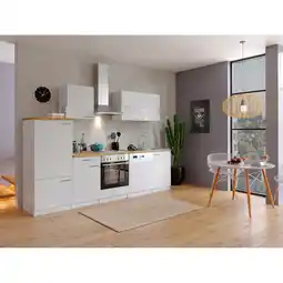 Netto Marken-Discount Respekta Küchenzeile KB280WW 280 cm Weiß Angebot