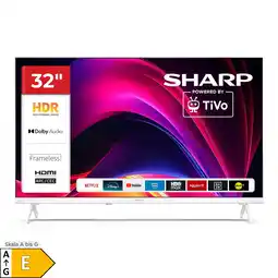 Netto Marken-Discount Sharp 32HE2745EW Fernseher 32 Zoll Smart TV powered by TiVo - HDR Fernseher mit HD Auflösung (2026) Angebot