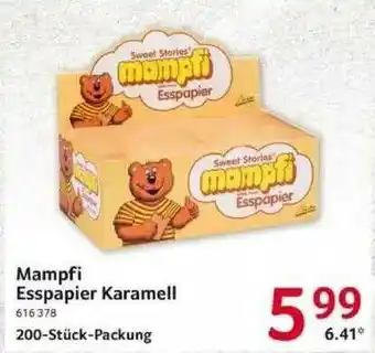 Selgros Mampfi Esspapier Karamell Angebot