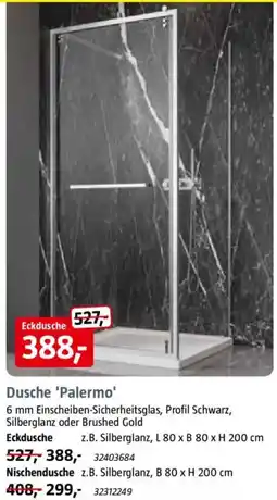 Bauhaus Camargue Dusche 'Palermo' Angebot