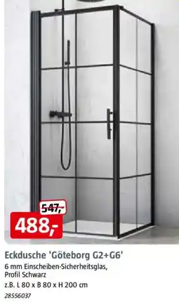 Bauhaus Camargue Eckdusche 'Göteborg G2+G6' Angebot