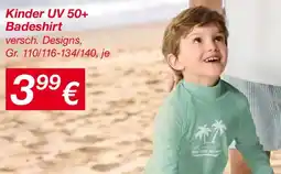 KiK Kinder UV 50+ Badeshirt Angebot
