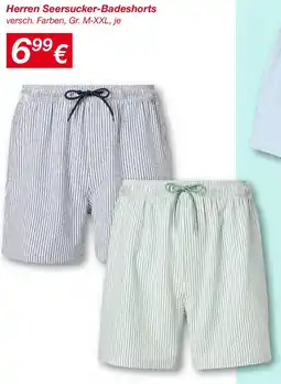 KiK Herren Seersucker-Badeshorts Angebot