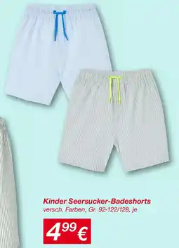 KiK Kinder Seersucker-Badeshorts Angebot