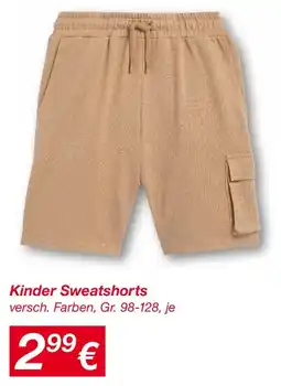 KiK Kinder Sweatshorts Angebot