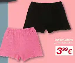 KiK Kinder Shorts Angebot
