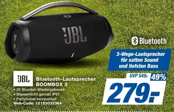 expert Techno Land JBL Bluetooth-Lautsprecher BOOMBOX 3 Angebot