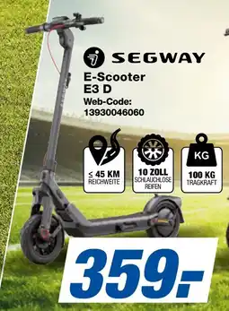 expert Techno Land SEGWAY E-Scooter E3 D Angebot