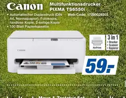 expert Techno Land Canon Multifunktionsdrucker PIXMA TS6550i Angebot
