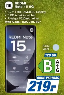 expert Techno Land REDMI Note 15 5G Angebot