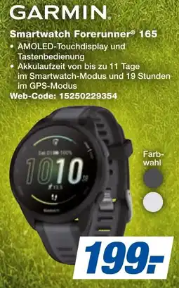 expert Techno Land GARMIN Smartwatch Forerunner 165 Angebot