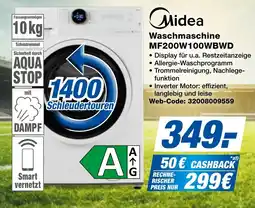 expert Techno Land Midea Waschmaschine MF200W100WBWD Angebot