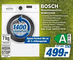 expert Techno Land BOSCH Waschmaschine WGE02490 Angebot