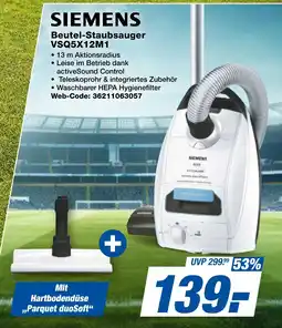expert Techno Land SIEMENS Beutel-Staubsauger VSQ5X12M1 Angebot