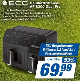 expert Techno Land ECG Heißluftfritteuse HOME AF 8300 Dual Fry Angebot
