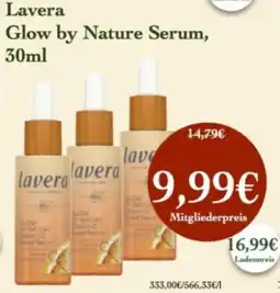 LPG Biomarkt Lavera Glow by Nature Serum Angebot