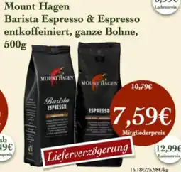 LPG Biomarkt Mount Hagen Barista Espresso & Espresso Angebot