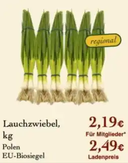LPG Biomarkt Lauchzwiebel Angebot