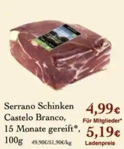 LPG Biomarkt Serrano Schinken Castelo Branco Angebot