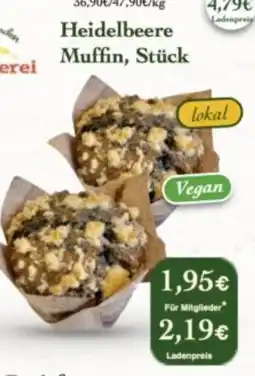 LPG Biomarkt Heidelbeere Muffin Angebot
