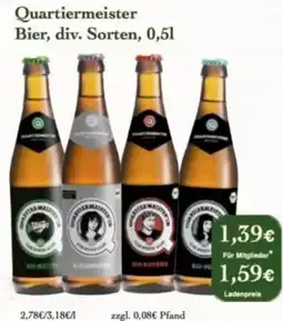 LPG Biomarkt Quartiermeister Bier Angebot