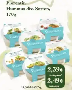 LPG Biomarkt Florentin Hummus Angebot
