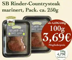 LPG Biomarkt SB Rinder-Countrysteak Angebot