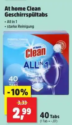 Thomas Philipps At home Clean Geschirrspültabs Angebot
