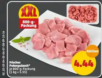 PENNY Frisches Putengulasch 800g Angebot