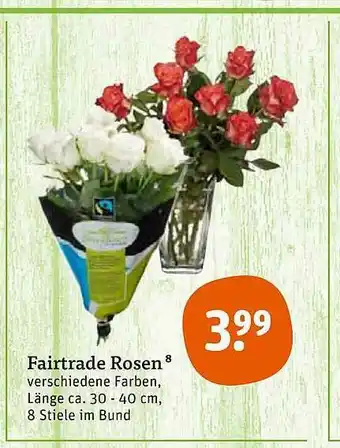 tegut Fairtrade Rosen Angebot