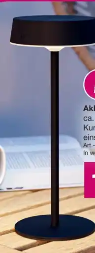 Möbel Inhofer Akku-Tischleuchte Angebot