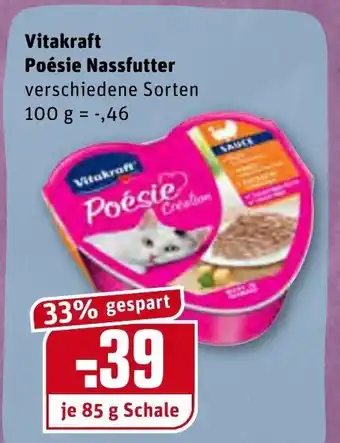 REWE Center Vitakraft Poésie Nassfutter 85g Angebot