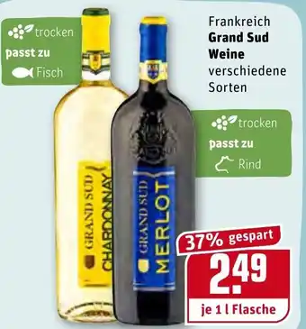 REWE Center Grand Sud Weine 1L Angebot