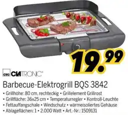 MEDIMAX Clatronic Barbecue-Elektrogrill BQS 3842 Angebot