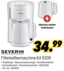 MEDIMAX SEVERIN Filterkaffeemaschine KA 9309 Angebot