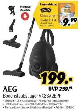 MEDIMAX AEG Bodenstaubsauger VX83A2EPP Angebot