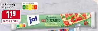 REWE Center ja! Pizzateig 550g Angebot