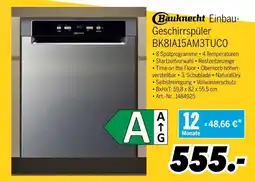 MEDIMAX Bauknecht einbau-geschirrspüler bk8ia15am3tuco Angebot