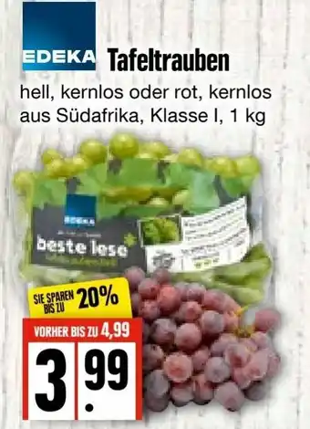 Edeka Frischemarkt Edeka Tafeltrauben 1kg Angebot