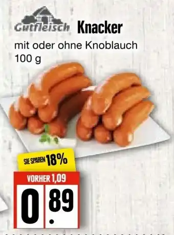 Edeka Frischemarkt Gutfleisch Knacker 100g Angebot